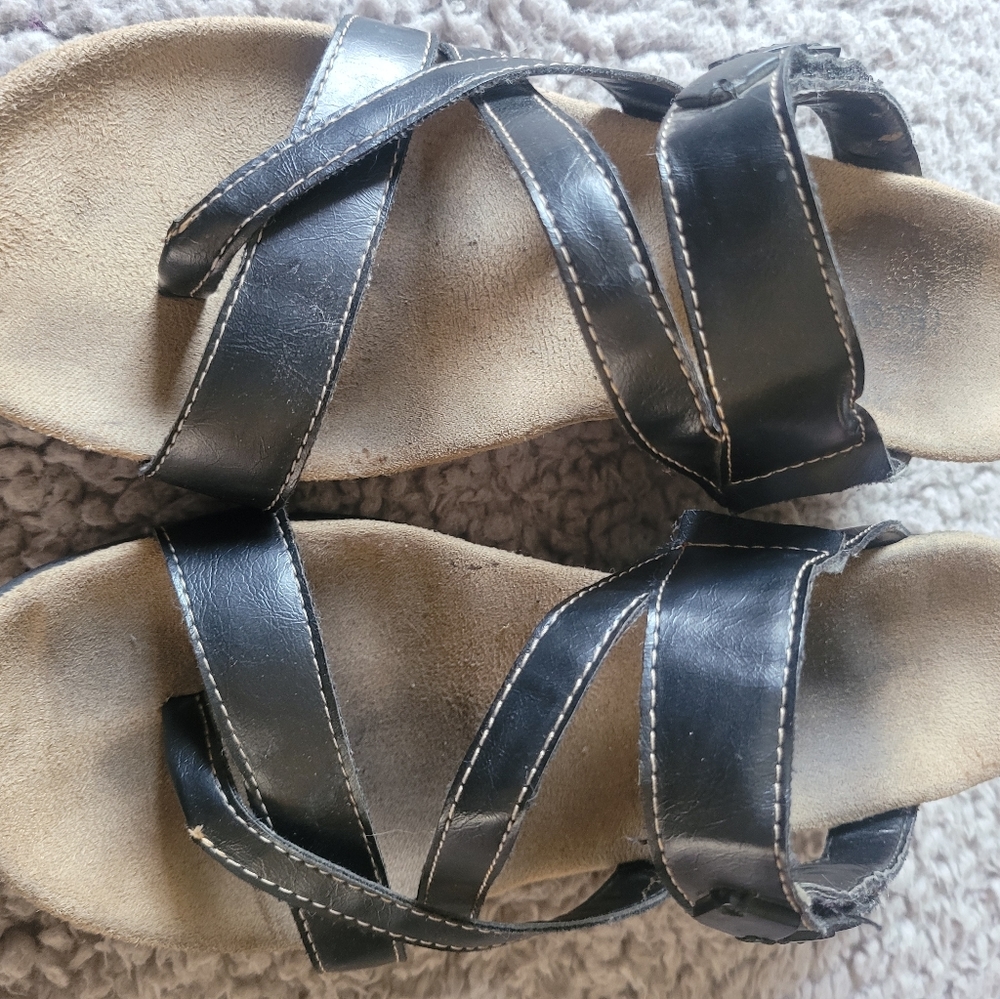 Lightly used Nicole black Sandals